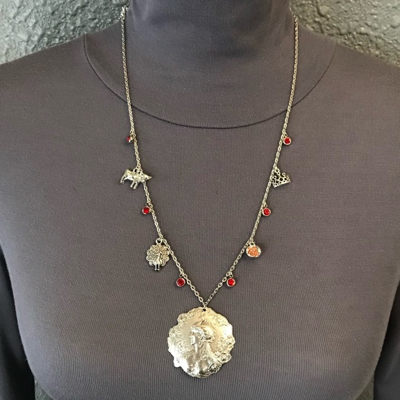 “Queen Hera" Juno Art Nouveau Goddess Greek Roman Mythology Handmade Necklace - Picture 9 of 16